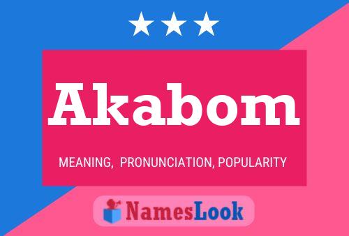 Akabom Name Poster