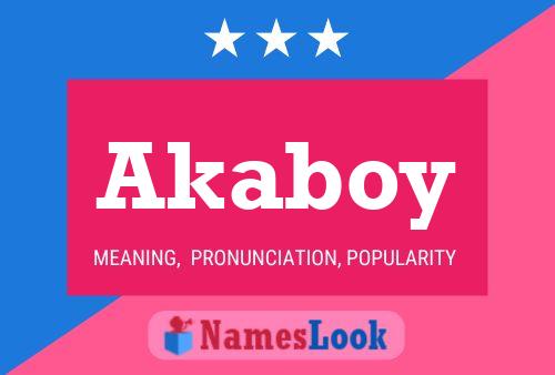 Akaboy Name Poster