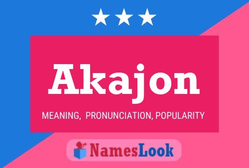 Akajon Name Poster