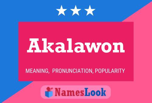 Akalawon Name Poster