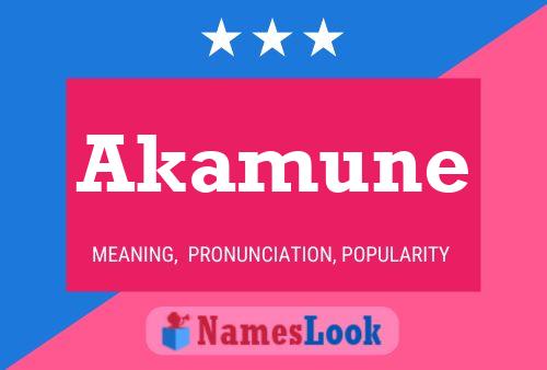 Akamune Name Poster