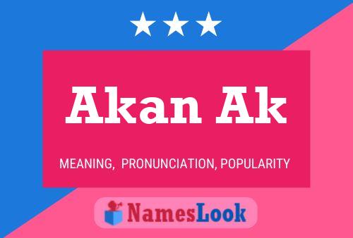 Akan Ak Name Poster