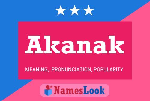 Akanak Name Poster