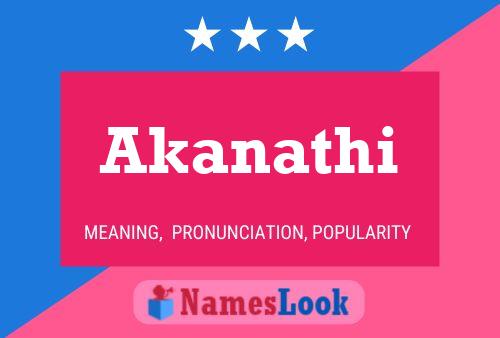 Akanathi Name Poster