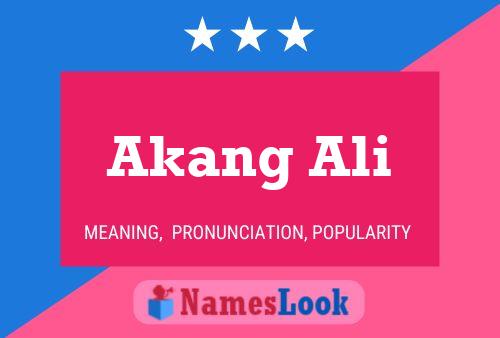 Akang Ali Name Poster