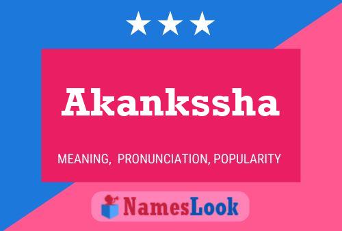 Akankssha Name Poster