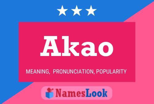 Akao Name Poster