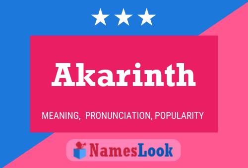 Akarinth Name Poster