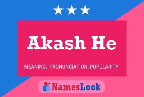 Akash He Name Poster