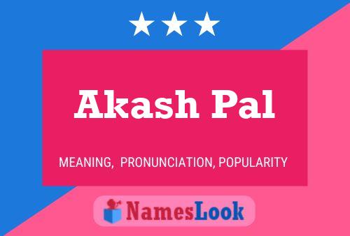 Akash Pal Name Poster