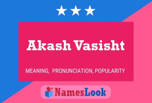 Akash Vasisht Name Poster