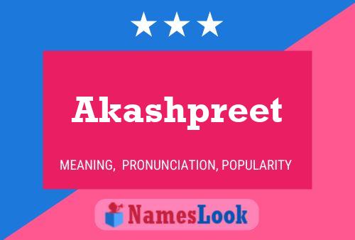 Akashpreet Name Poster