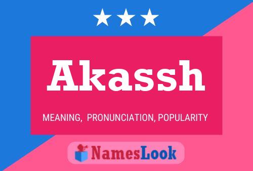 Akassh Name Poster