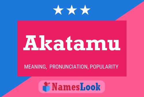 Akatamu Name Poster