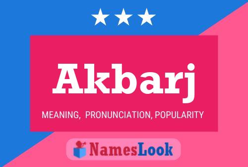 Akbarj Name Poster