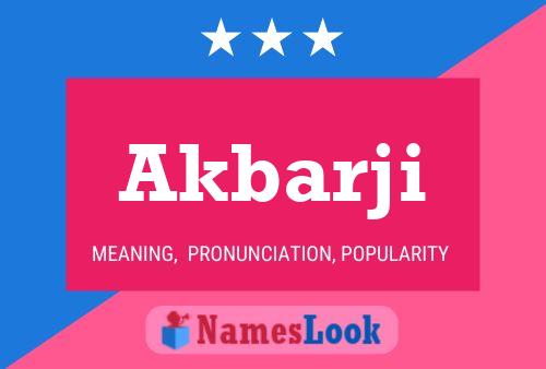 Akbarji Name Poster