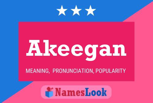 Akeegan Name Poster