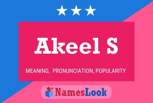 Akeel S Name Poster