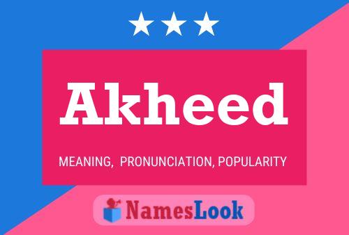 Akheed Name Poster