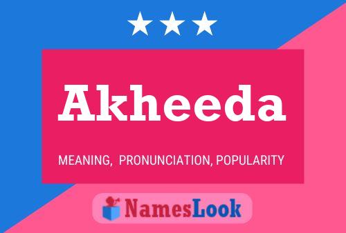 Akheeda Name Poster