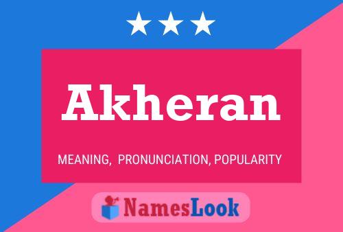 Akheran Name Poster