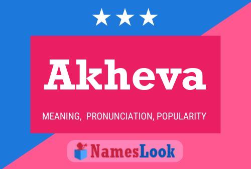 Akheva Name Poster