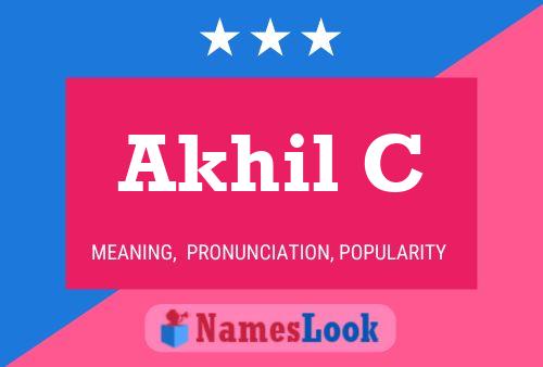 Akhil C Name Poster