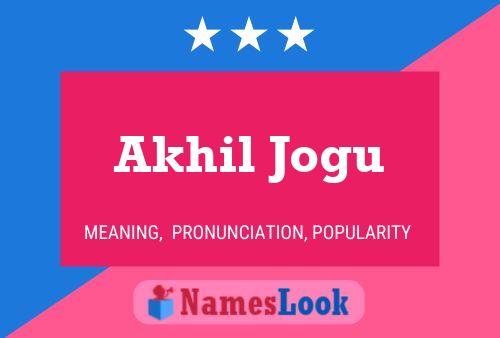 Akhil Jogu Name Poster