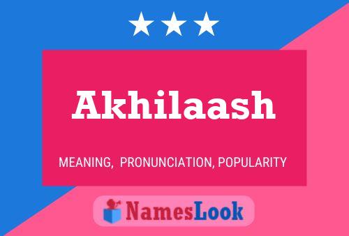 Akhilaash Name Poster