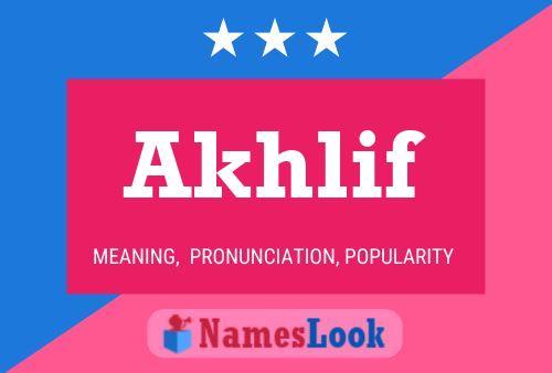 Akhlif Name Poster