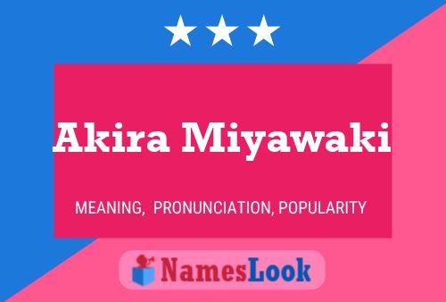 Akira Miyawaki Name Poster