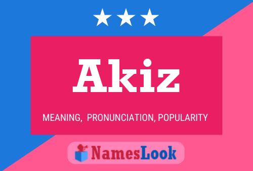 Akiz Name Poster