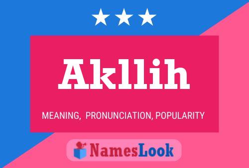 Akllih Name Poster