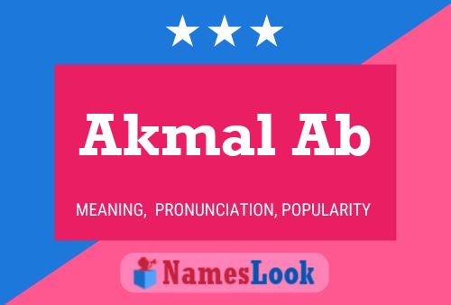 Akmal Ab Name Poster