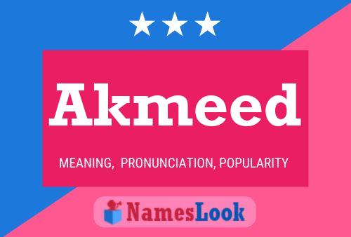 Akmeed Name Poster