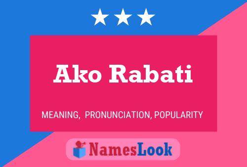 Ako Rabati Name Poster