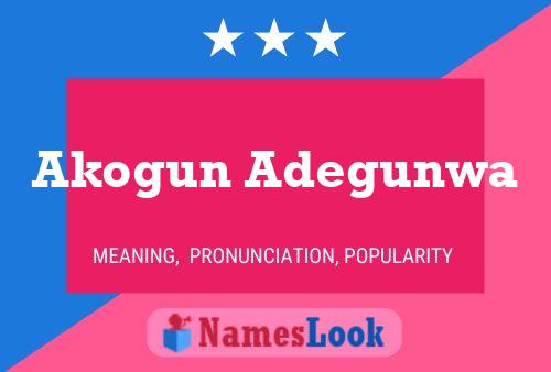 Akogun Adegunwa Name Poster