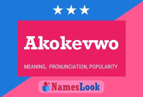 Akokevwo Name Poster