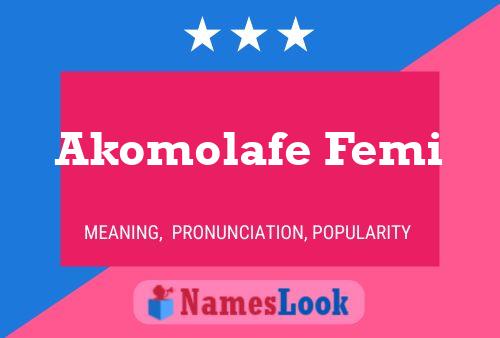 Akomolafe Femi Name Poster