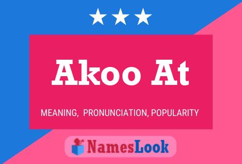 Akoo At Name Poster