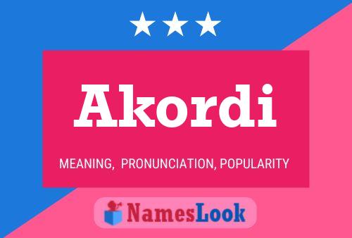 Akordi Name Poster