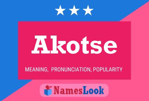 Akotse Name Poster