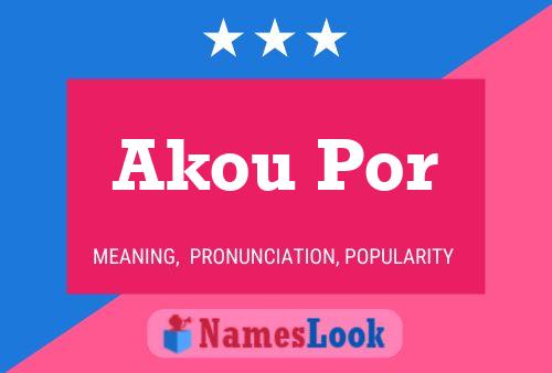 Akou Por Name Poster