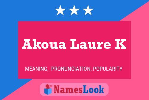 Akoua Laure K Name Poster