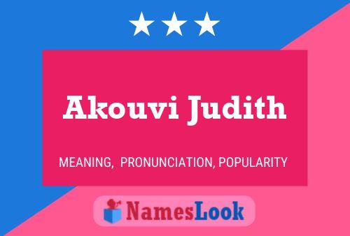 Akouvi Judith Name Poster