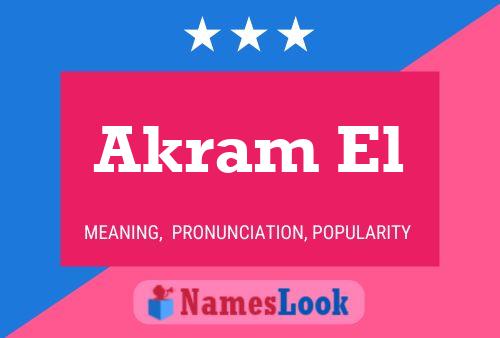 Akram El Name Poster