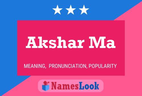 Akshar Ma Name Poster