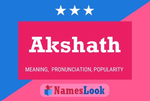 Akshath Name Poster