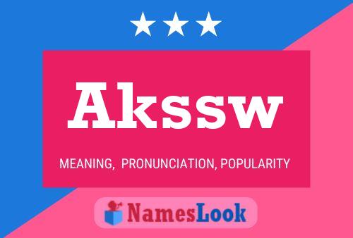 Akssw Name Poster