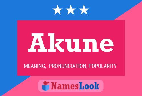 Akune Name Poster